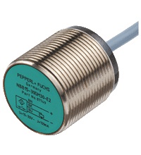Pepperl&plus;Fuchs Inductive Proximity Metal Barrel Sensor; 30mm; Embeddable; 10-30VDC; NO; PNP; 2m Potted Cable